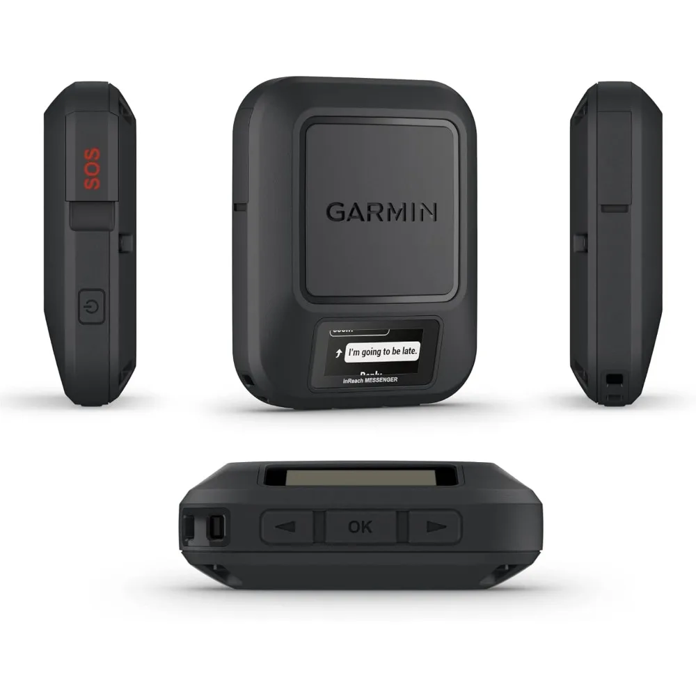 Garmin inReach Messenger Handheld Satellite Communicator, Global Two-Way Messaging with Power Pack Bundle