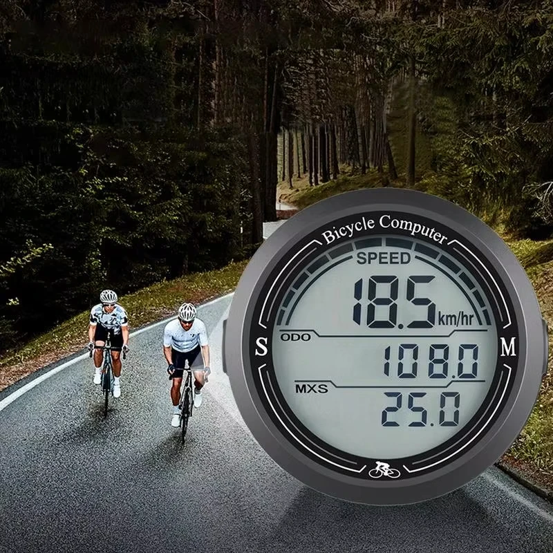 Touch screen bicycle wired code meter Speedometer odometer English code meter Luminous wired code meter odometer