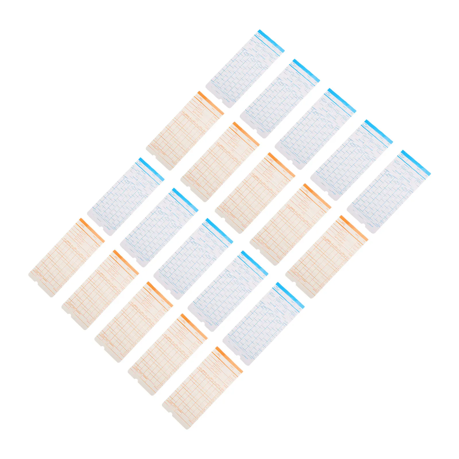 100 Sheets Double-sided Attendance Paper for Office Staff Tracker Employees Portable Storage Efficient