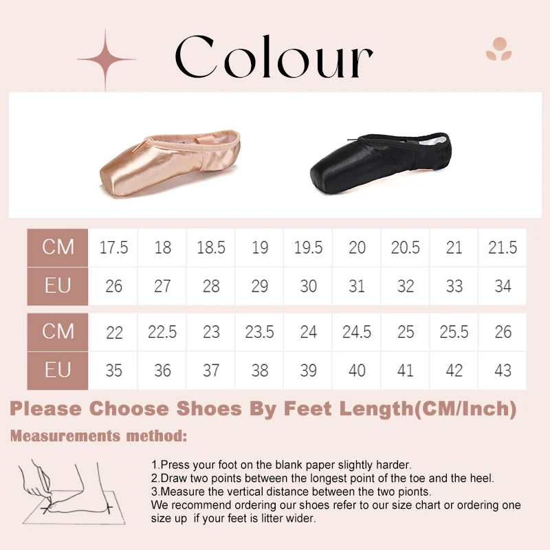 SWDZM Silk Ballet Dance Shoes Woman Professional Ballerina Pointe Shoes With Ribbons Child and Adult Ballet Shoes for Dancing
