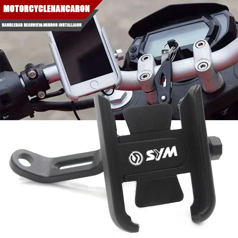 Motocyklowy uchwyt na telefon komórkowy do SYM CRUISYM 125 180 300 GTS 250i 300i Maxsym 400 600 jet 14 Uchwyt na kierownicę do telefonu GPS