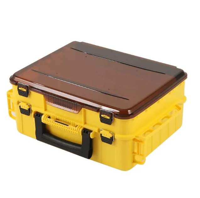 Double Layer Fishing Tackle Box Large Capacity Square Storage for Lures Gear Boat