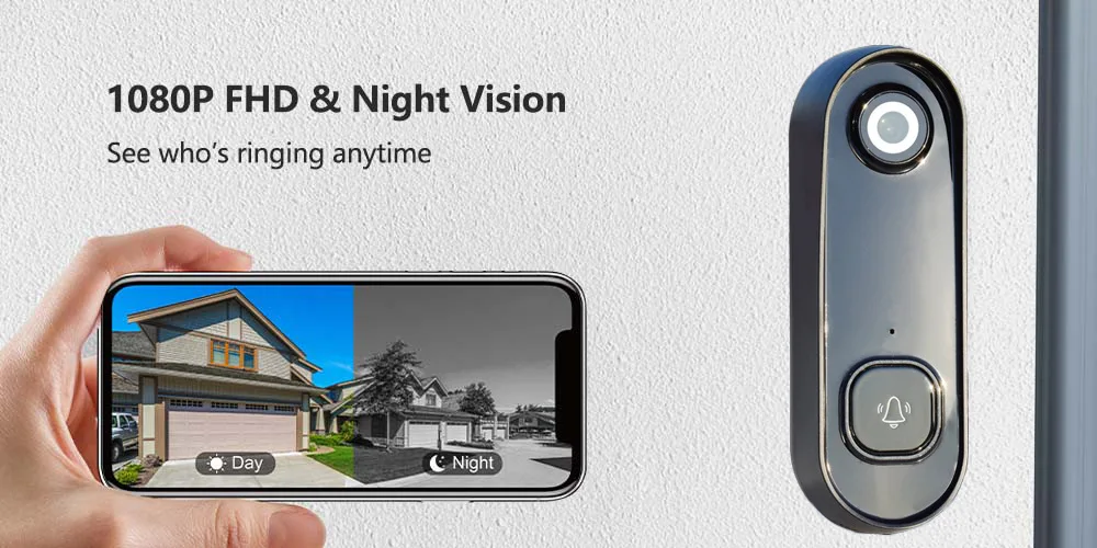 2MP 1080P Tuya APP طاقة البطارية منخفضة Comsunption WIFI IP جرس الباب إنترفون فيديو باب الهاتف