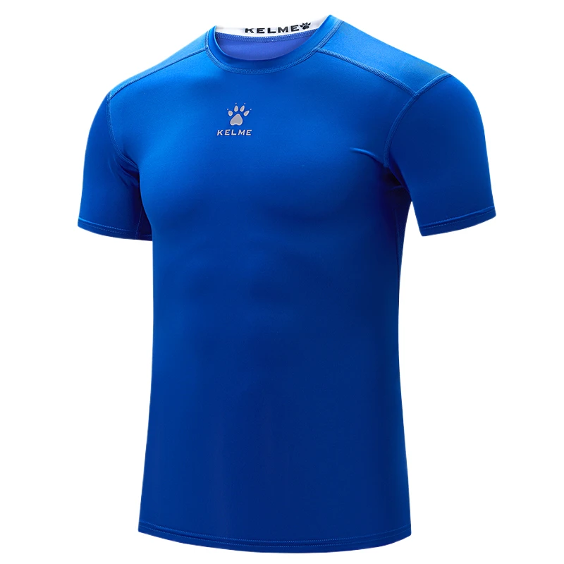 Kelme Sports T-shirt Men\'s Summer Short Sleeved Quick Drying Breathable Running Football Elastic Tight Fitness Suit