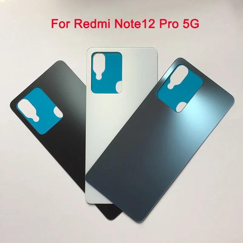 Battery Back Cover For Xiaomi Redmi Note12 Pro 5G Note 12 Rear Glass 3D Back Housing Door Case For Redmi Note12 Pro Back Cover