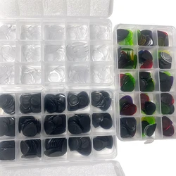 100Pcs Alice 23x20mm Heavy 1mm Teardrop Waterdrop Stubby Small Guitar Picks Plectrums For Electric Guitar Bass