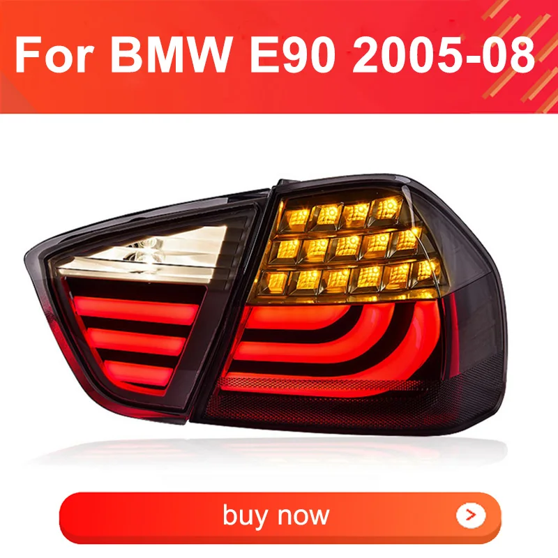 

1 Pair LED Tail Light Assembly for BMW 3 Series E90 2005-2008 Taillights Plug and Play Running Brake Reverse Taillights