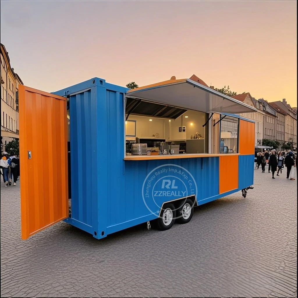 カスタマイズ可能な手頃な価格の20フィートコンテナショップコーヒーショップバー、ファストフードレストラン、コンビニエンスストアキオスクブース