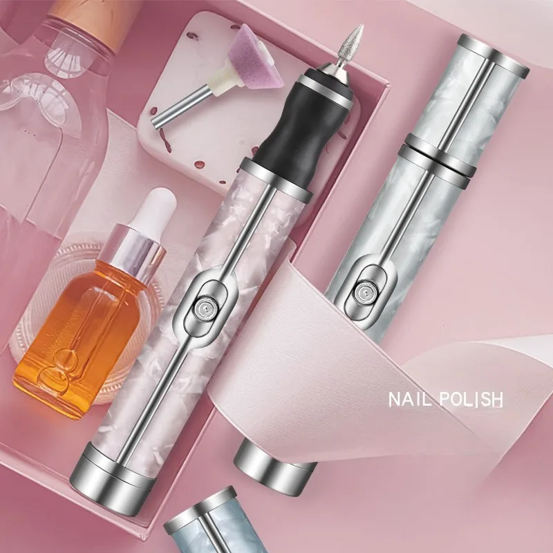 

Cordless Nail Drill Portable Nail Polisher Rechargeable Battery 6 Speed Settings LED Display Home Manicure Kit Pedicure