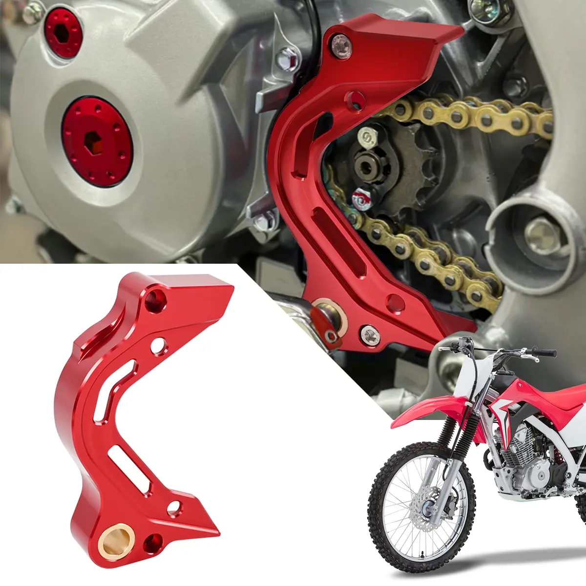 

Защитная крышка звездочки мотоцикла, кронштейн с ЧПУ для Honda CRF125F 2019 2020 2021 2022 2023 2024 2025