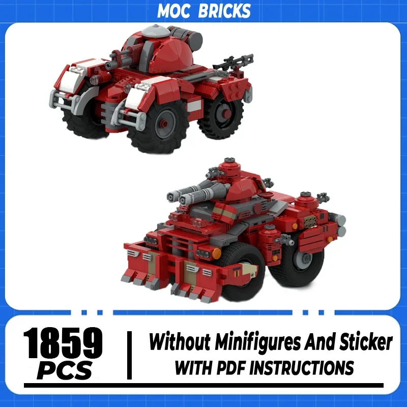 

Military Series Model Moc Building Blocks light Tank Model Technology Modular Brick DIY Assembly Construction Toy Holiday Gifts