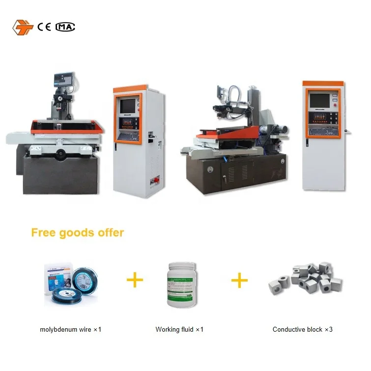 DK7745 Economical 5 Axis fast  dk77 cnc Wire cut Edm Machine  for Metal