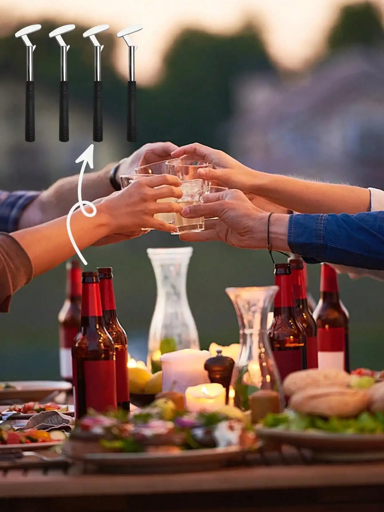 Creative Golf Club Shaped Beer Bottle Opener Set, Multi-Functional Metal Bottle Opener Suitable For Beverage Lovers, Ideal Groomsman Gift, Proposal Gift, Practical Bar Tool And Party Favor, Christmas And Halloween Gift, Home Decor sh260625112094522915542