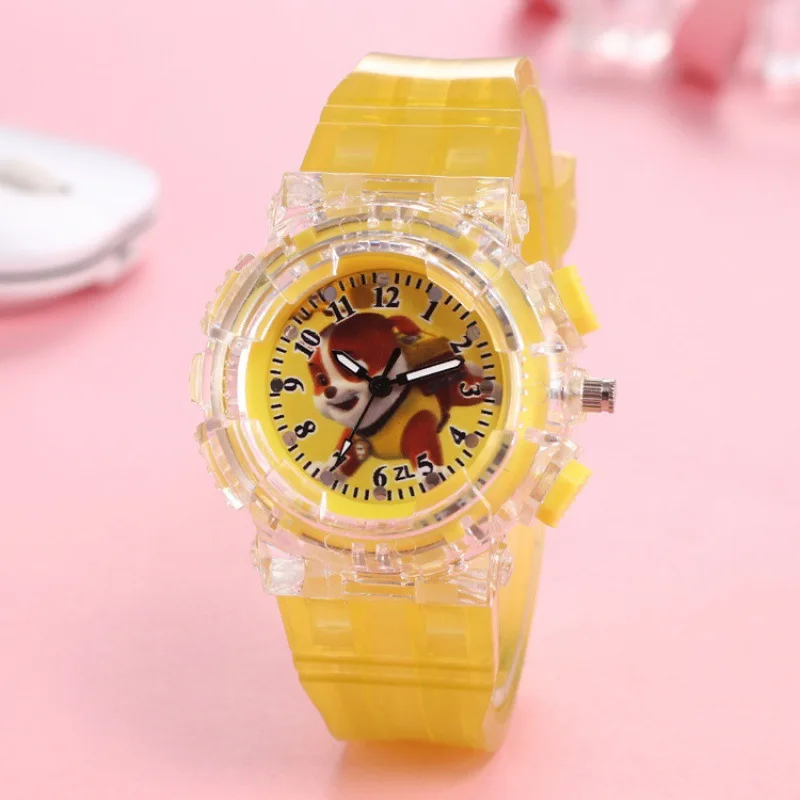 Paw Patrol Wristwatch Chase Skye Watch for Women Anime Cartoon Character Derivative Peripherals Illuminated Watches Party Gifts