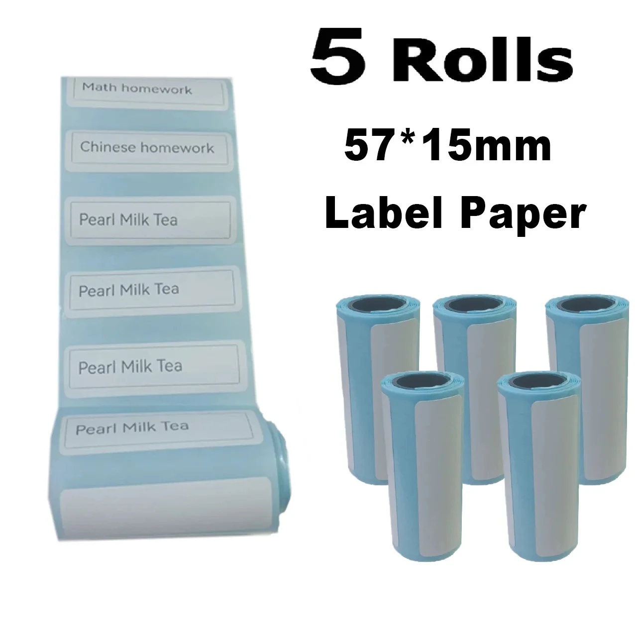 Photo Paper for HD Mini Printers Semi-Transparent Thermal Self-Adhesive Sticker Colors Papers Inkless Printer Supplies