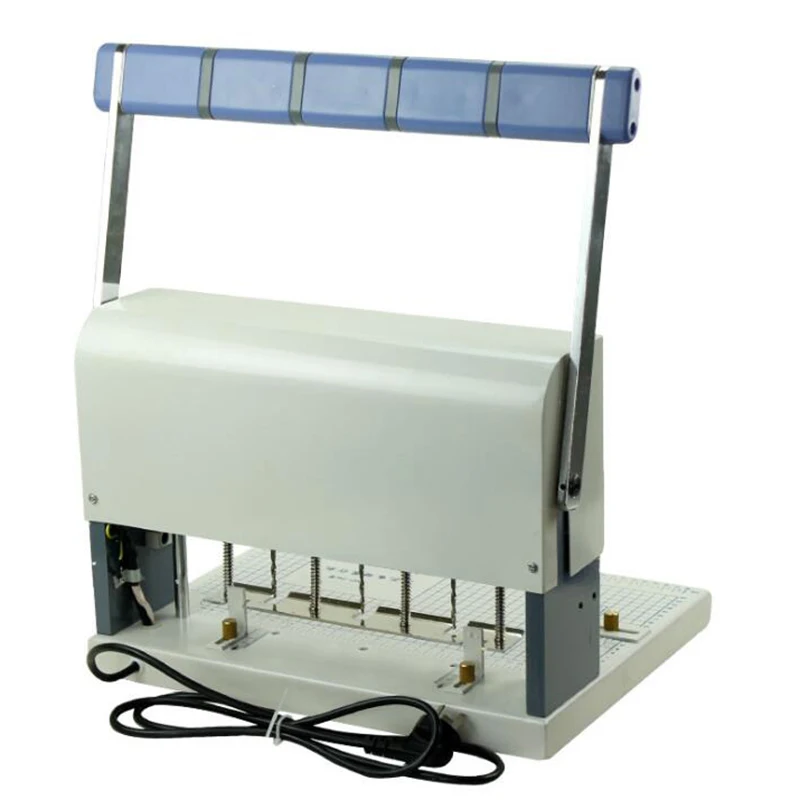 WD-S40 Heavy-duty Semi Automatic Electric Perforating Machine 3 Hole Paper Notebook Punching Machine