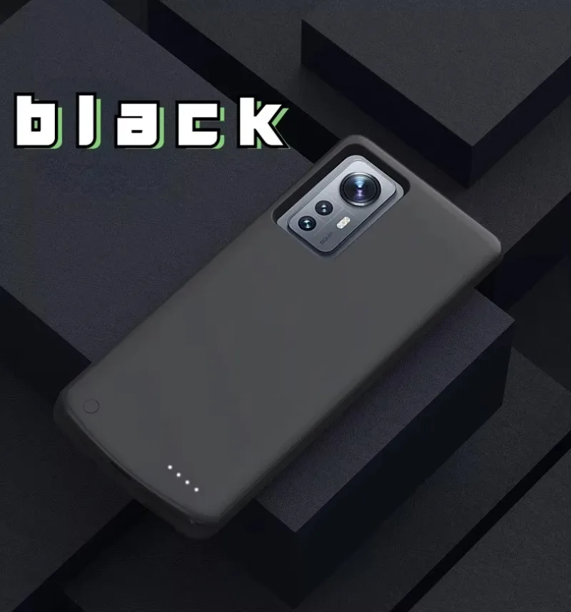Novo 10000mah para xiaomi 12 12pro 12x 12t 12tpro clipe traseiro bateria banco de carregamento portátil caso do telefone móvel fonte alimentação móvel