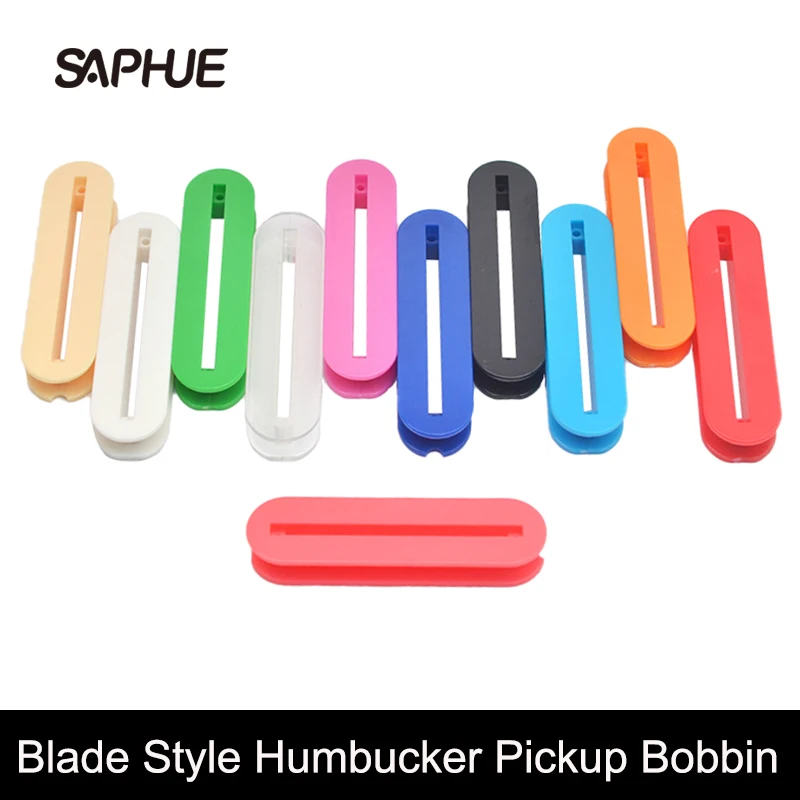 

50Pcs Blade Style Pickup Bobbin for Humbucker 68x18MM Slug Bobbin Dual Coil Pickup Bobbin Multi Colour