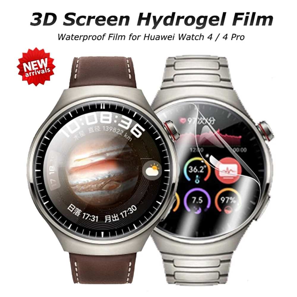 Película protectora de pantalla para HUAWEI WATCH 4 Pro, película protectora impermeable de hidrogel antiarañazos para huawei watch 4 pro, accesorios