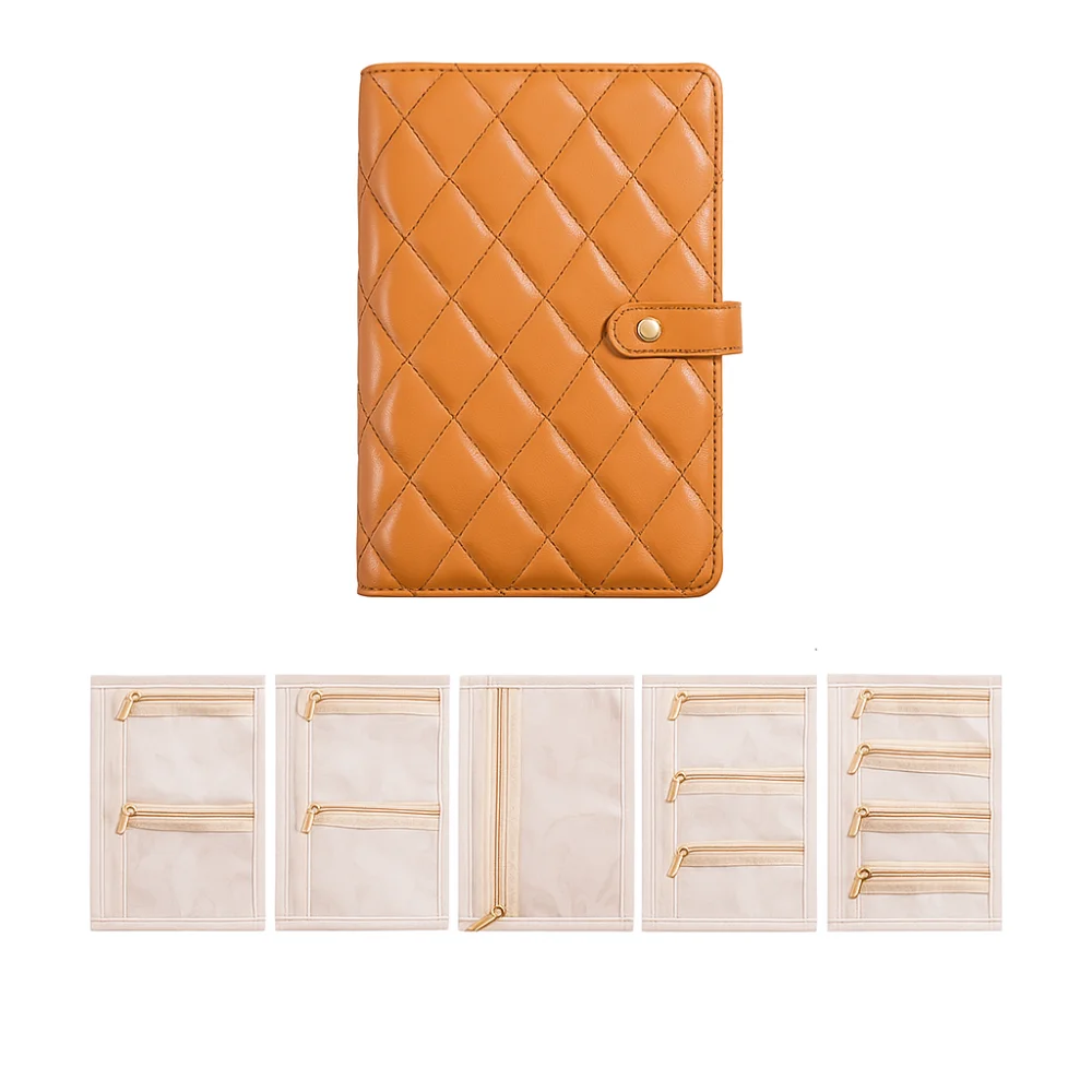 

Waterproof Jewelry Storage Book Partition Portable Necklace Binder Loose Leaf Detachable Necklace Binder Display Box Display