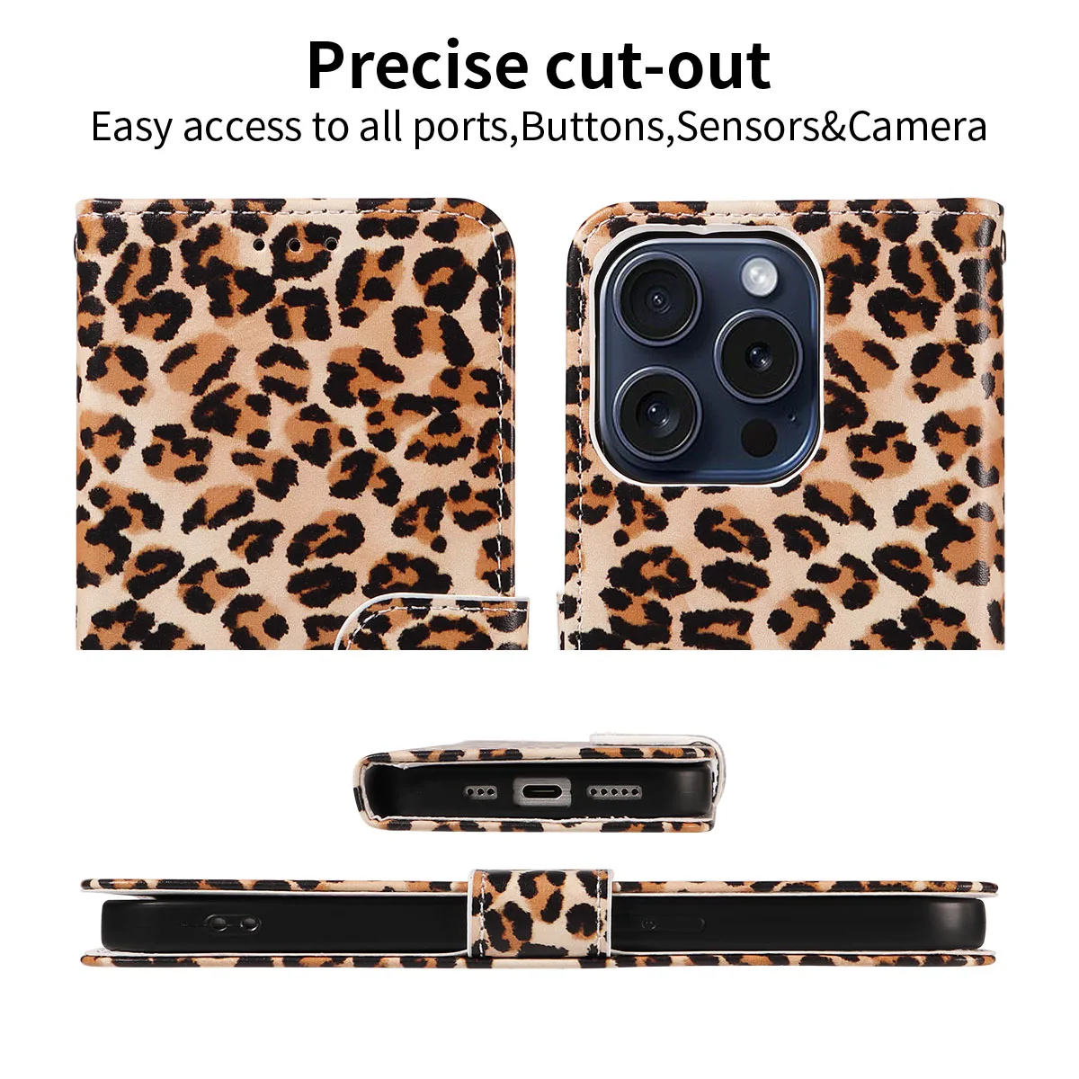 أنيق بو الجلود قضية الهاتف لسامسونج غالاكسي S25Ultra S24 S23 S22 S21 S20 S10 S9 S8 سلسلة الوجه مع فتحة للبطاقات غطاء المحفظة #4