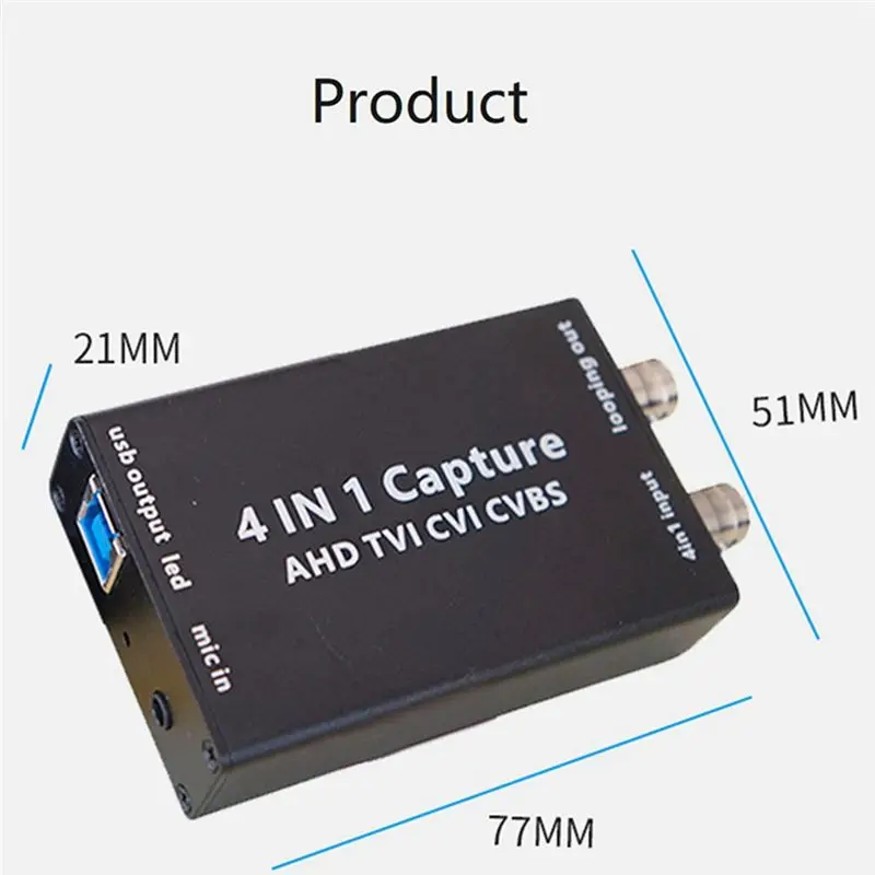 

Клинч Ahd Карта видеозахвата Cvbs Tvi Cvi Вход USB-выход 1080P Аналоговый HD-поддержка кольцевого выхода без привода