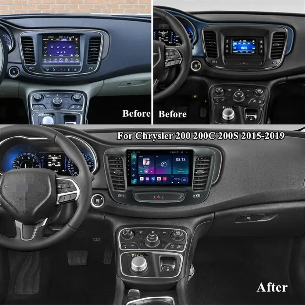 بلوتوث واي فاي FM/RDS SWC مرآة لينك + AHD 2 + 32G 9 بوصة راديو ستيريو نظام تحديد المواقع والملاحة متوافق مع 200 200C 200S 2015-2019 #1