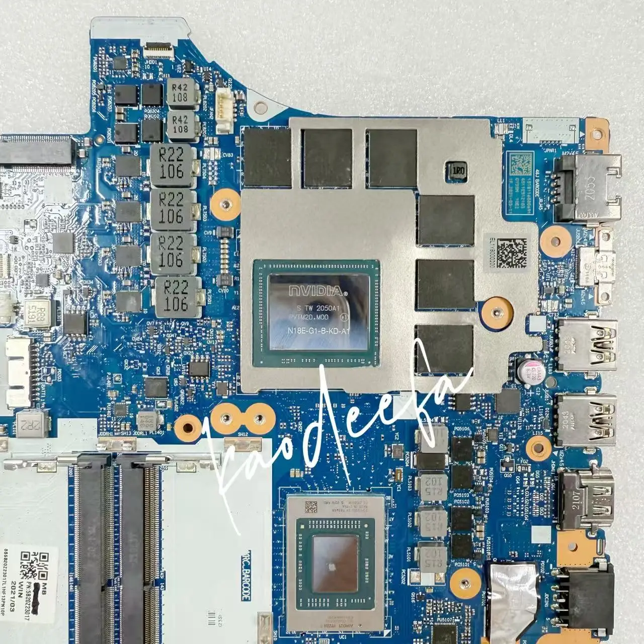 NM-D281 for Lenovo Legion 5P-15ARH05H Laptop Motherboard CPU:R7