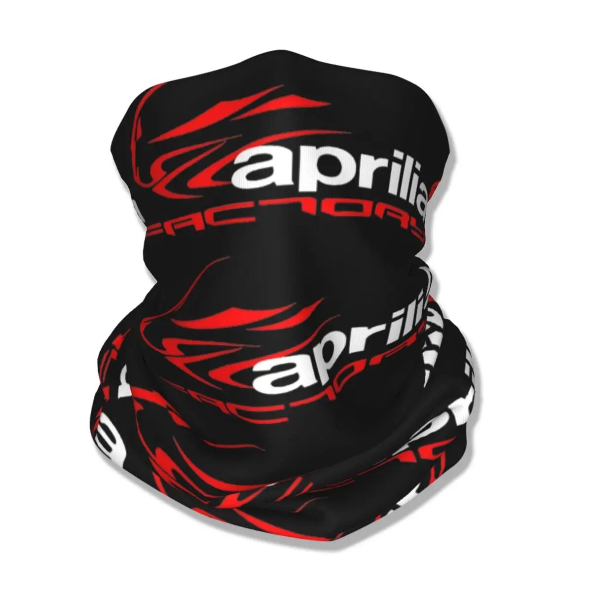 Aprilia Factory Bandana Neck Cover Printed Motorcycle Racing Mask Scarf Multi-use Headband Hiking for Men Women Adult All Season