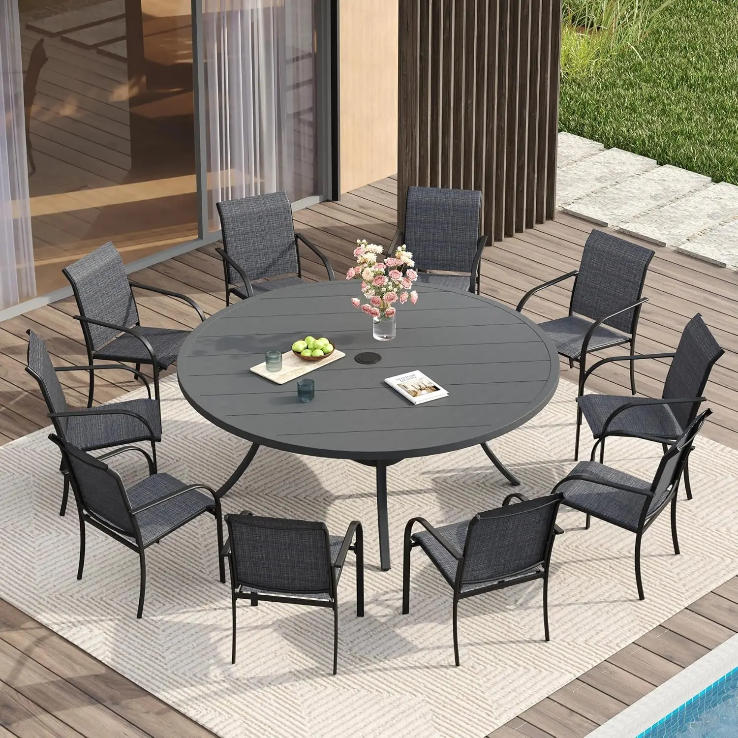 Large Patio Dining Set 60