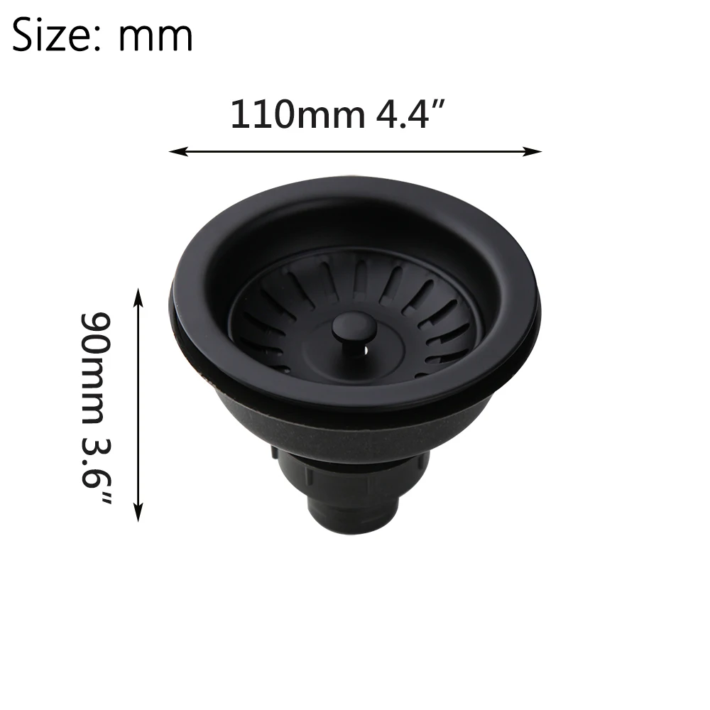 SINLAKU High-Quality Kitchen Sink Stainless Steel Dish Drainer Strainer Stopper Combo Kit Drainage Waste Set SUS304 Filter