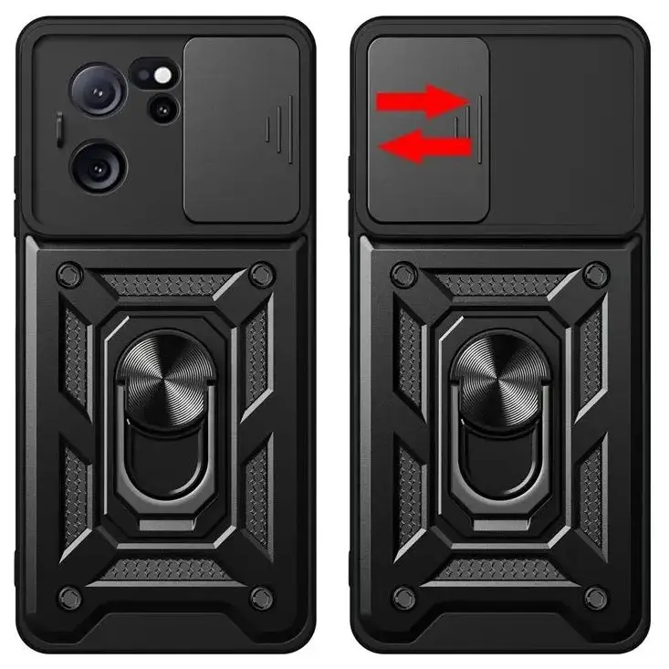 For Xiaomi 13T Pro Case Armor Shockproof Magnetic Ring Stand Holder Case For Xiaomi Mi 13T 13 T Mi13T Pro Lens Cover