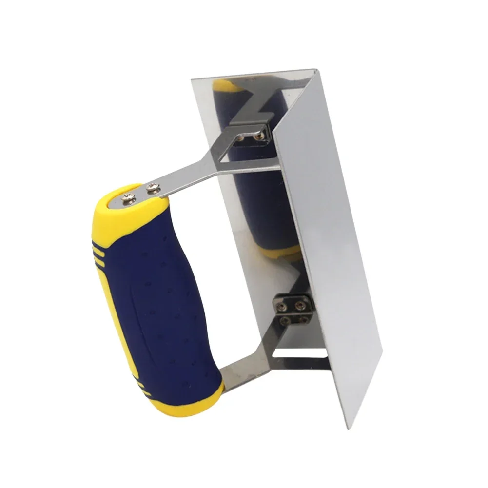 Juego de herramientas para ranurar bordes de manos de hormigón, acabado de cemento y yeso, paleta de esquina de acero inoxidable, herramientas de enyesado de esquina