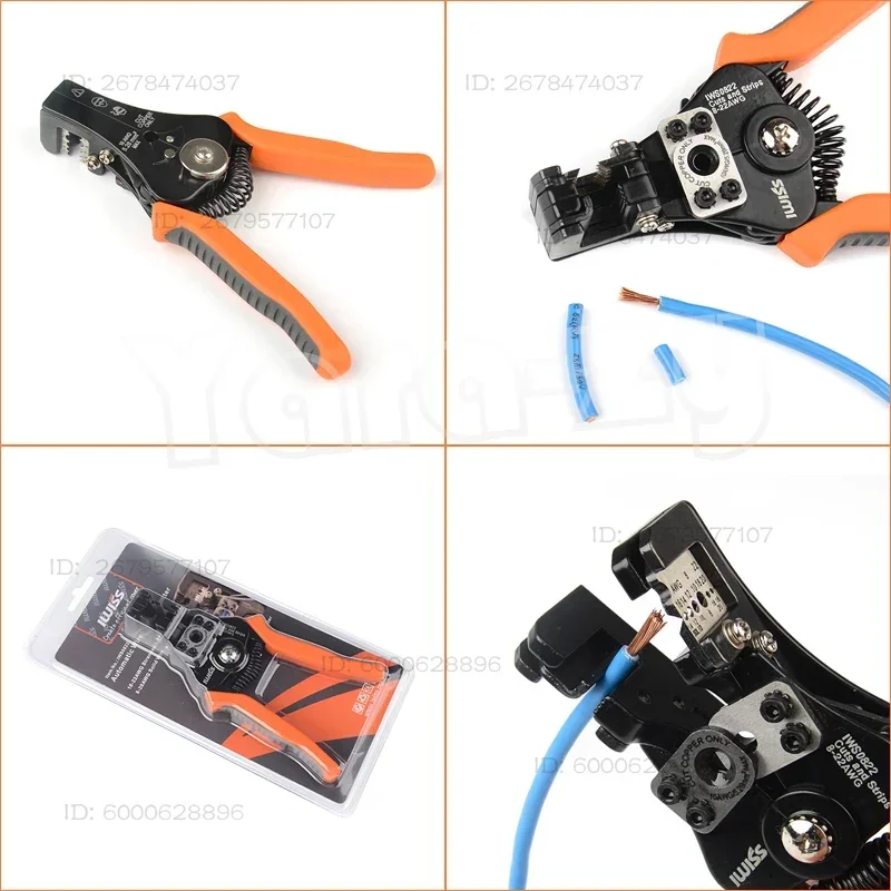 1pec Wire Cutter / Wire Stripper, Heavy Duty Wire Stripper Tool for 8-22 AWG Solid Multi-function Electrician Cable Cutter