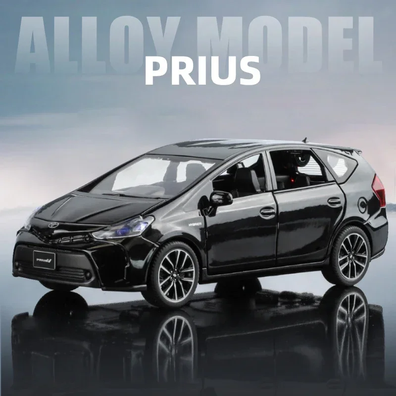 

1:32 Toyota Prius SUV Alloy Muscle Car Model Sound and Light Pull Back Children's Toy Collectibles Birthday gift