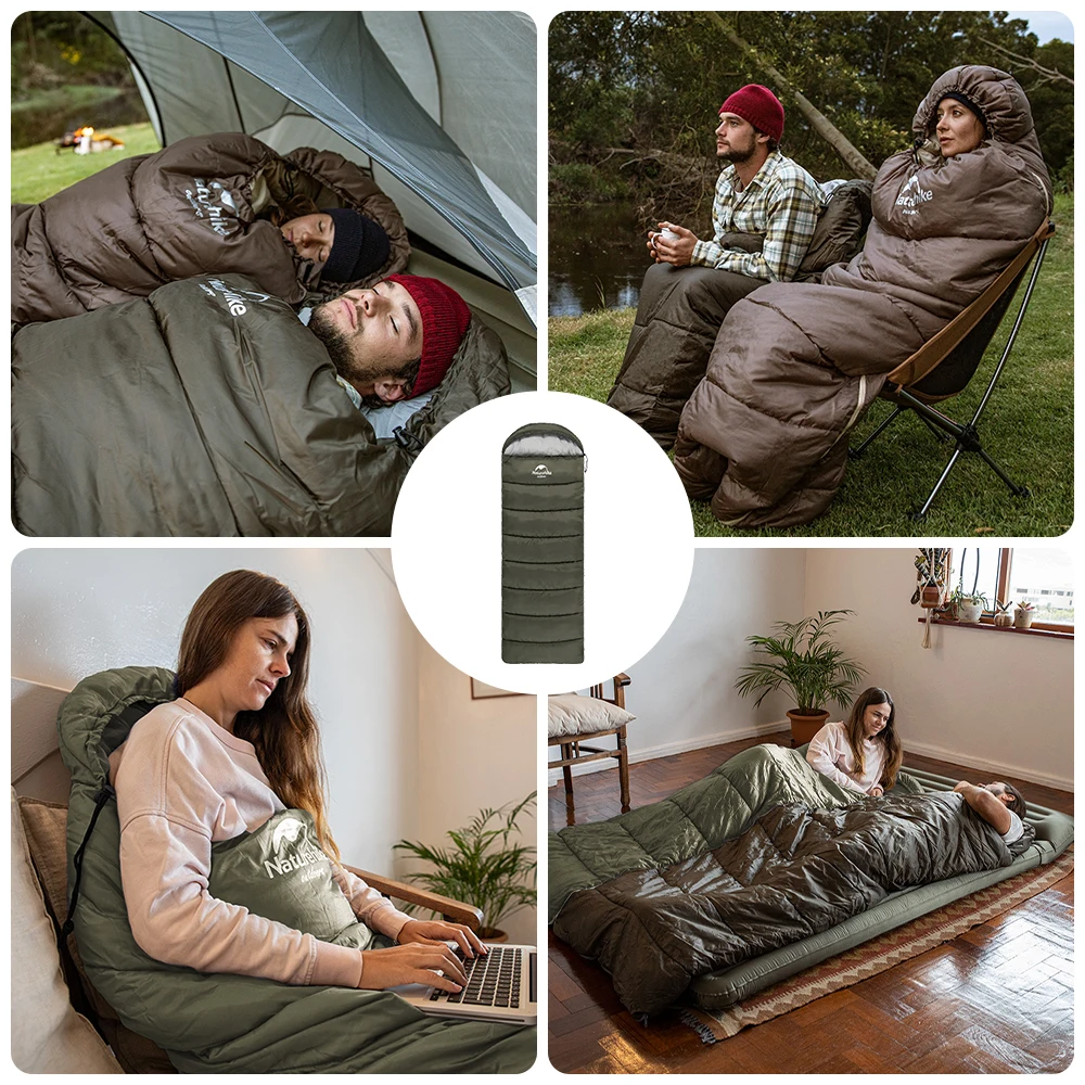 Naturehike Sleeping Bag Ultralight Cotton Winter Sleeping Bag Lightweight Waterproof Sleeping Bag Outdoor Camping Sleeping Bag