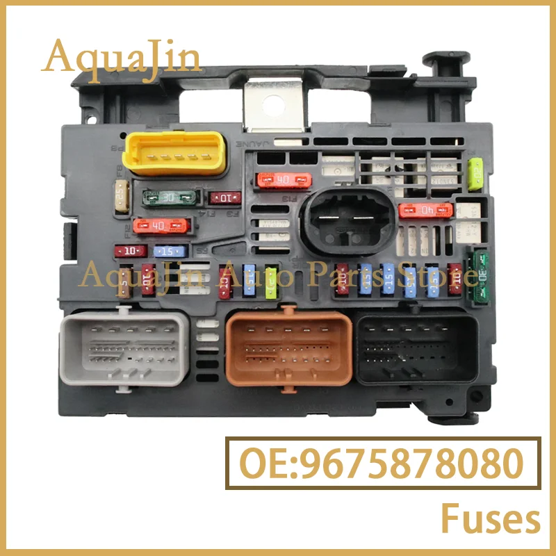 

9807028780 Fuse Box Sssembly For Peugeot Berlingo Partner 308 408 607 Expert Jumy Citroen C4 BSM R04 9664706180 BSMR0401 BSMR04