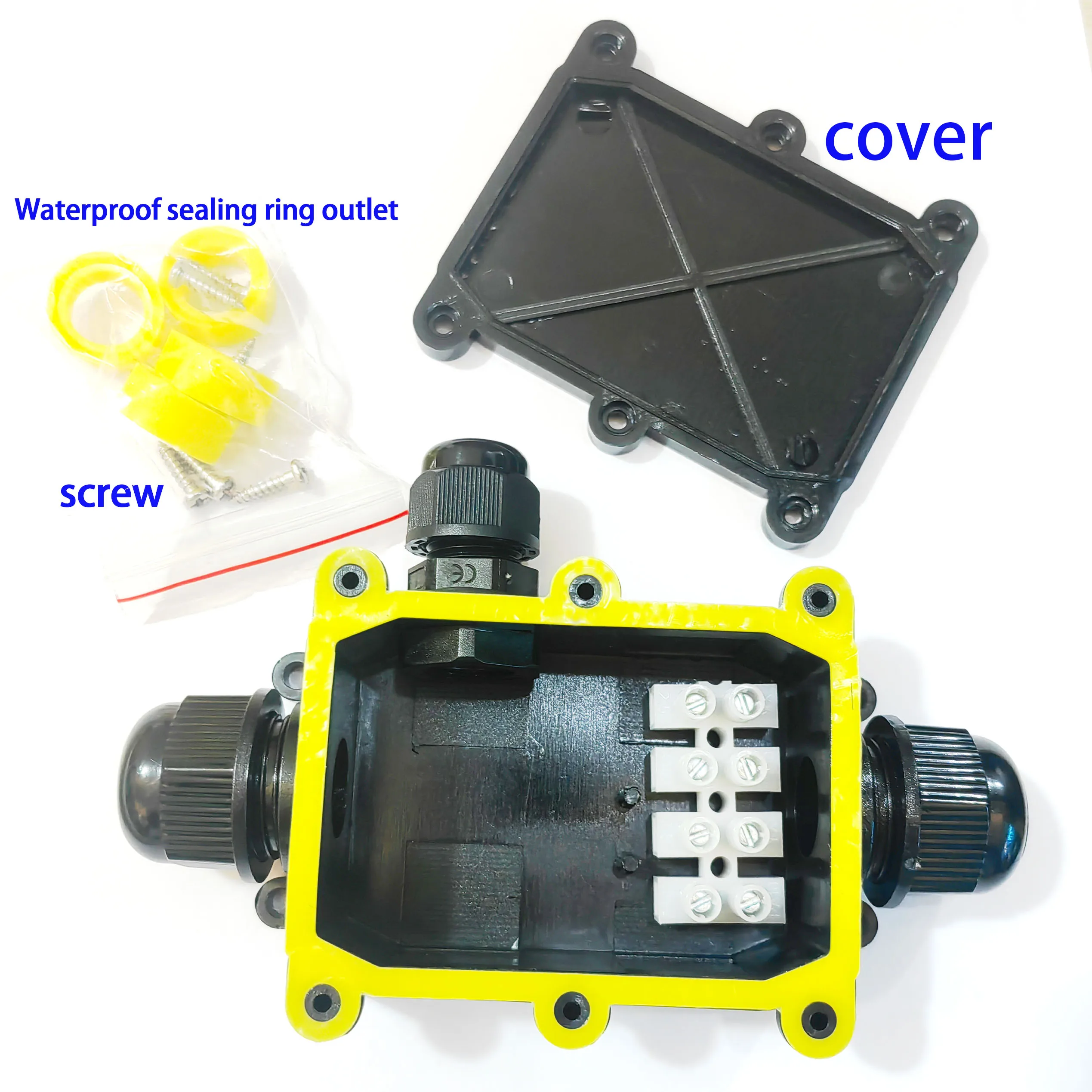 

IP68 Waterproof Junction Box Electrical 2/3/4/5/6 Way Enclosure Block Cable Connecting Line Protections for Wiring M4YD