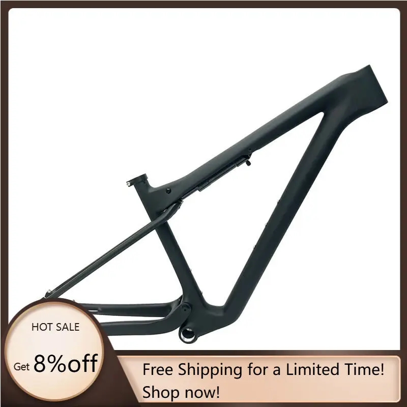 

STLF Airwolf 29 XC Mountain Bike Full Carbon Shock Frame Custom Size Matte Carbon Fiber Bike Frame