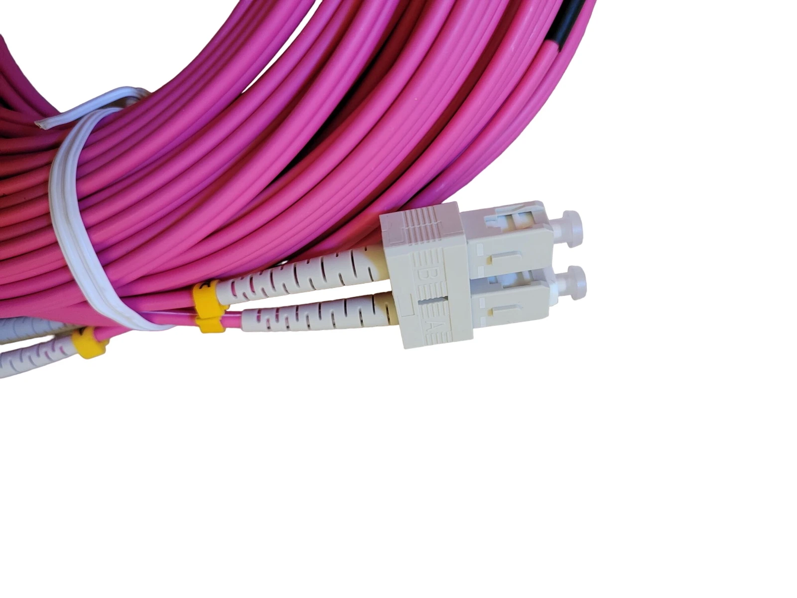 Duplex OM4 50/125 Multimode SC UPC to SC UPC Fiber Patch Cord LSZH 2M Optical Cable For 40G 100G Network