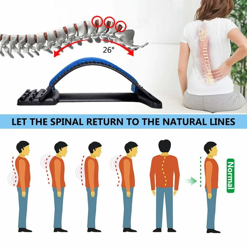 Waist Massager Lumbar Protrusion Acupuncture Lumbar Spine Reliever Spine Lying Cushion Back Stretch Lumbar Spine Corrector