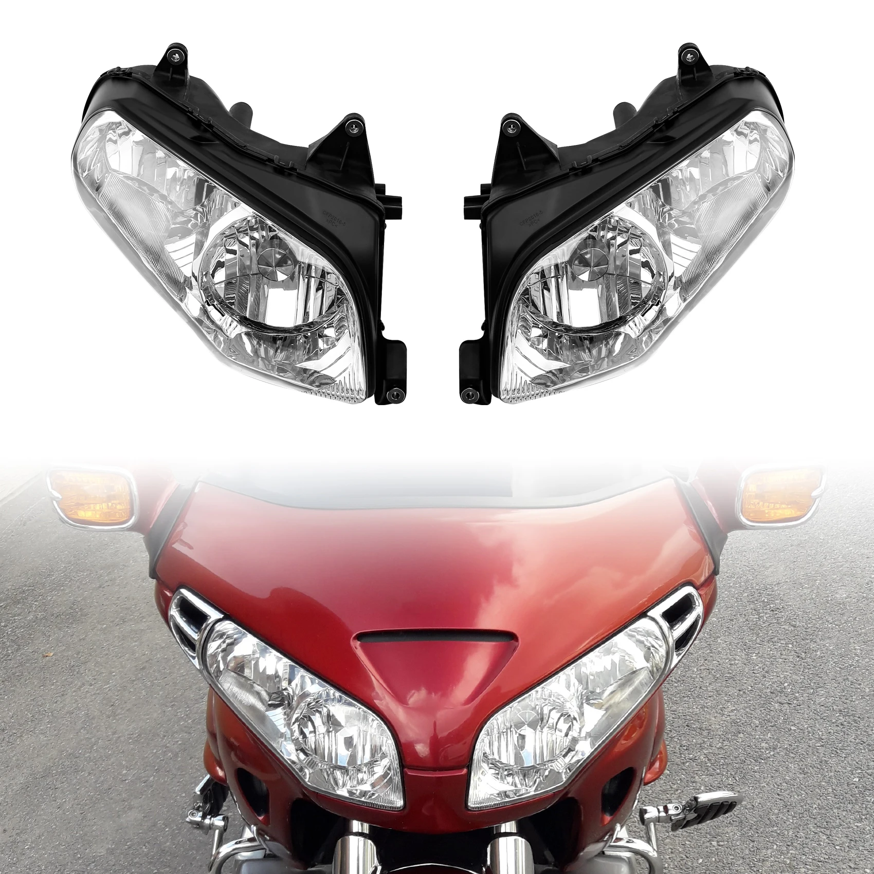 Front Headlight Assembly Fit For Honda Goldwing 1800 GL1800 2001-2011 2010 2009 Motorcycle Headlamp