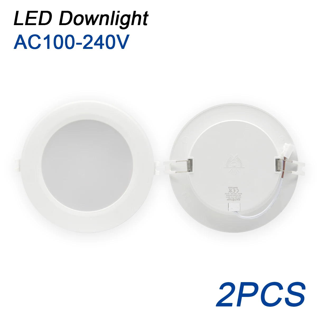 

2pcs LED Downlight 110V 220V Ceiling Light 6W 17W 20W 24W Recessed Led Down light Round Panel Light Spotlight Indoor Lighting