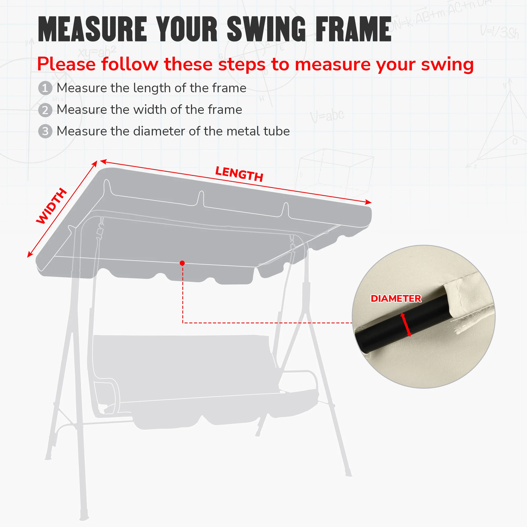 Waterproof Swing Chair Swing 3 Seater Canopy Waterproofed Tent Sunshade Camping Roof Replacement Garden Supplies Fabric Sun Shad