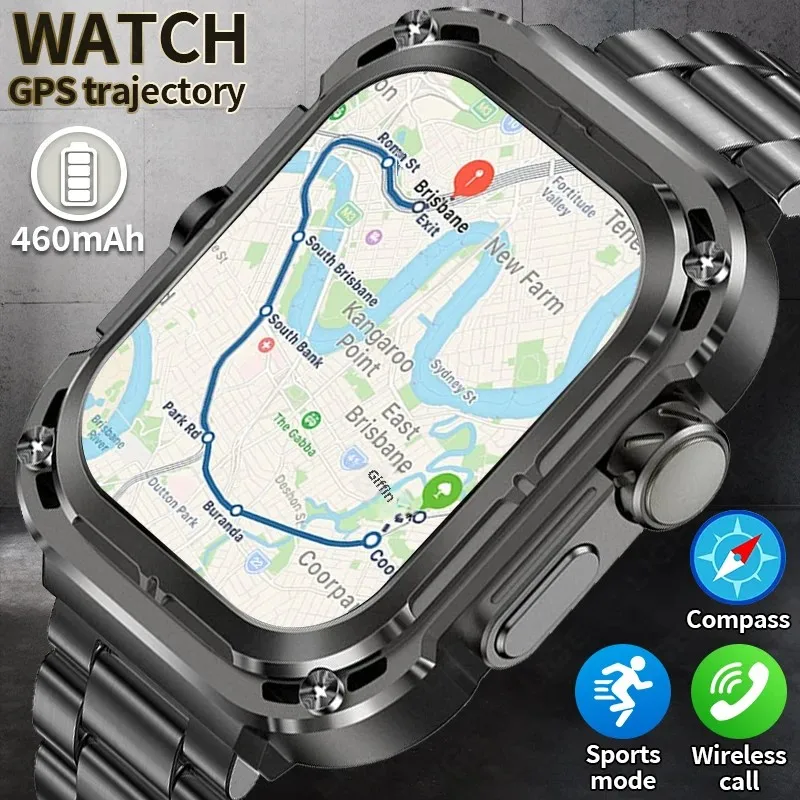 

GPS Smart Watch 2.1" Ultra HD NFC Bluetooth Call Men Women Compass Track 460mAH Battery Waterproof Watch For Huawei Xiaomi 2025