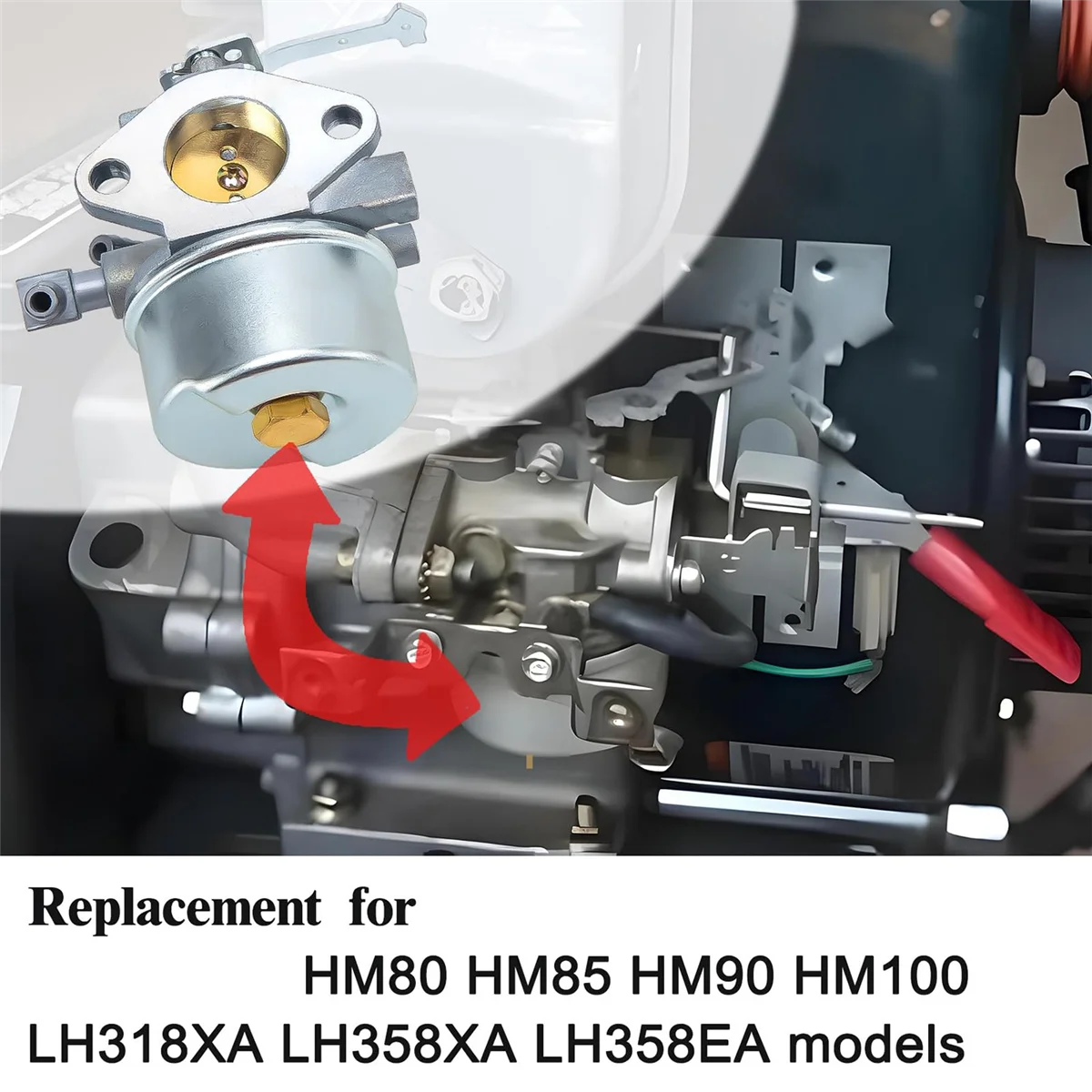 640152 Carburetor for Tecumseh 640152A 640023 640051 640140 640260B HM80 HM90 HM100 8-10 HP Engine Snow Blower Mower