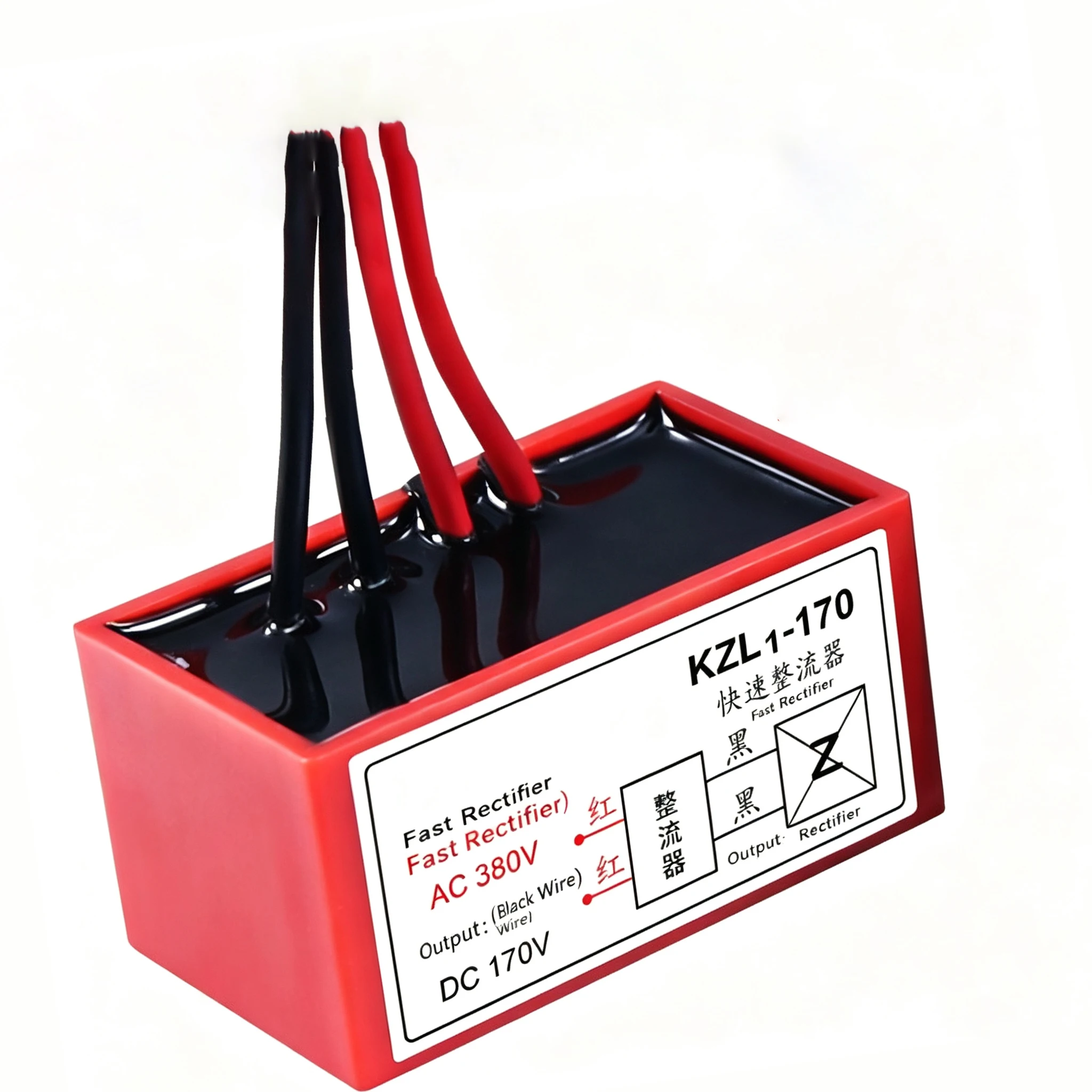 AC 380V to DC 170V Brake Rectifier Module Fast Recovery Bridge Rectifier KZL1-170 for YEJ Electromagnetic Brake Motor Industrial