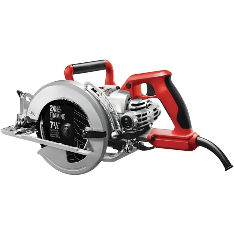 7-1/4 In. Lightweight Worm Drive Circular Saw With Twist Lock Plug- SPT77WML-71