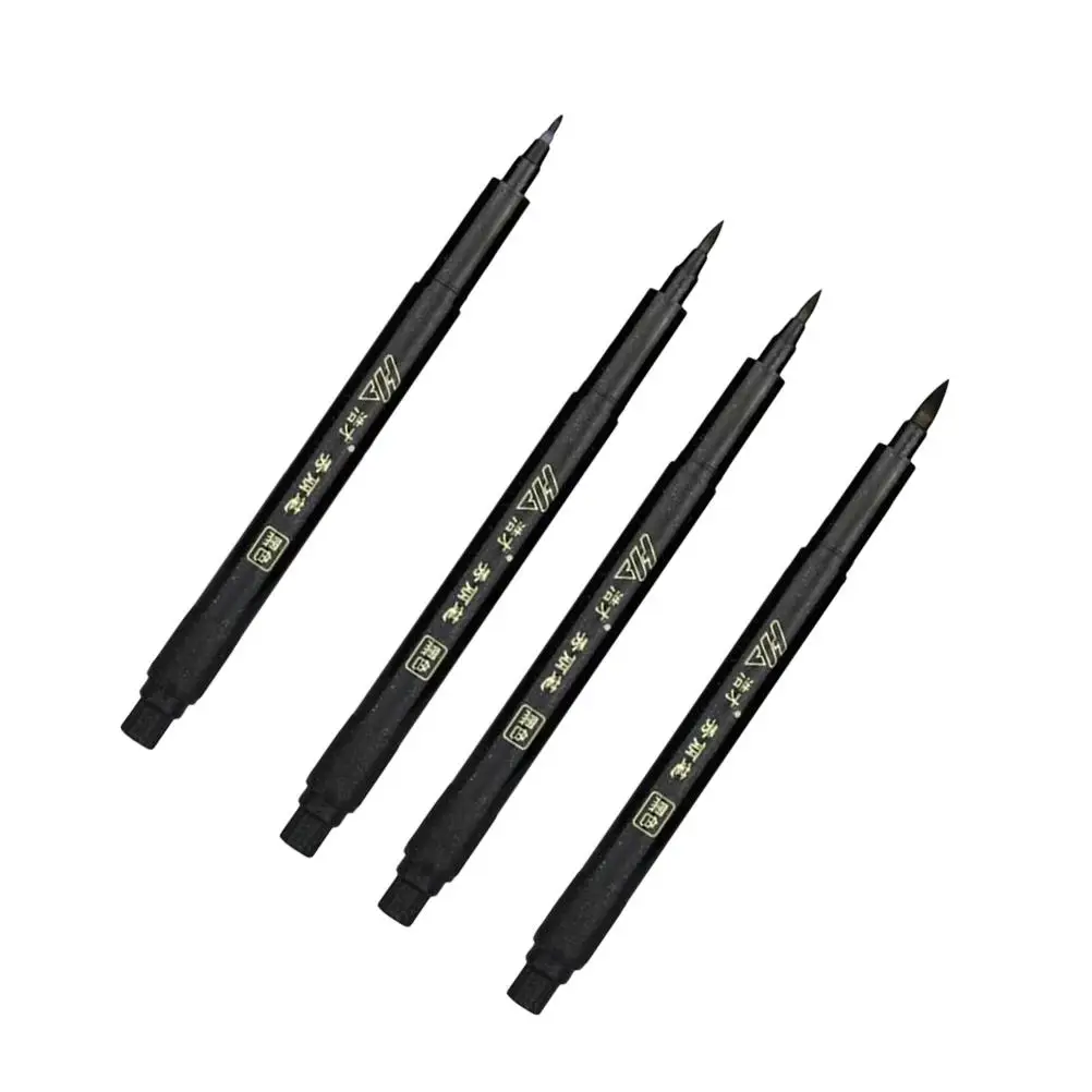 4pcs Calligraphy Pens Writing Refillable Pens Marker Pens Ink Pens Writing Signature Illustration Design Painting Tools (