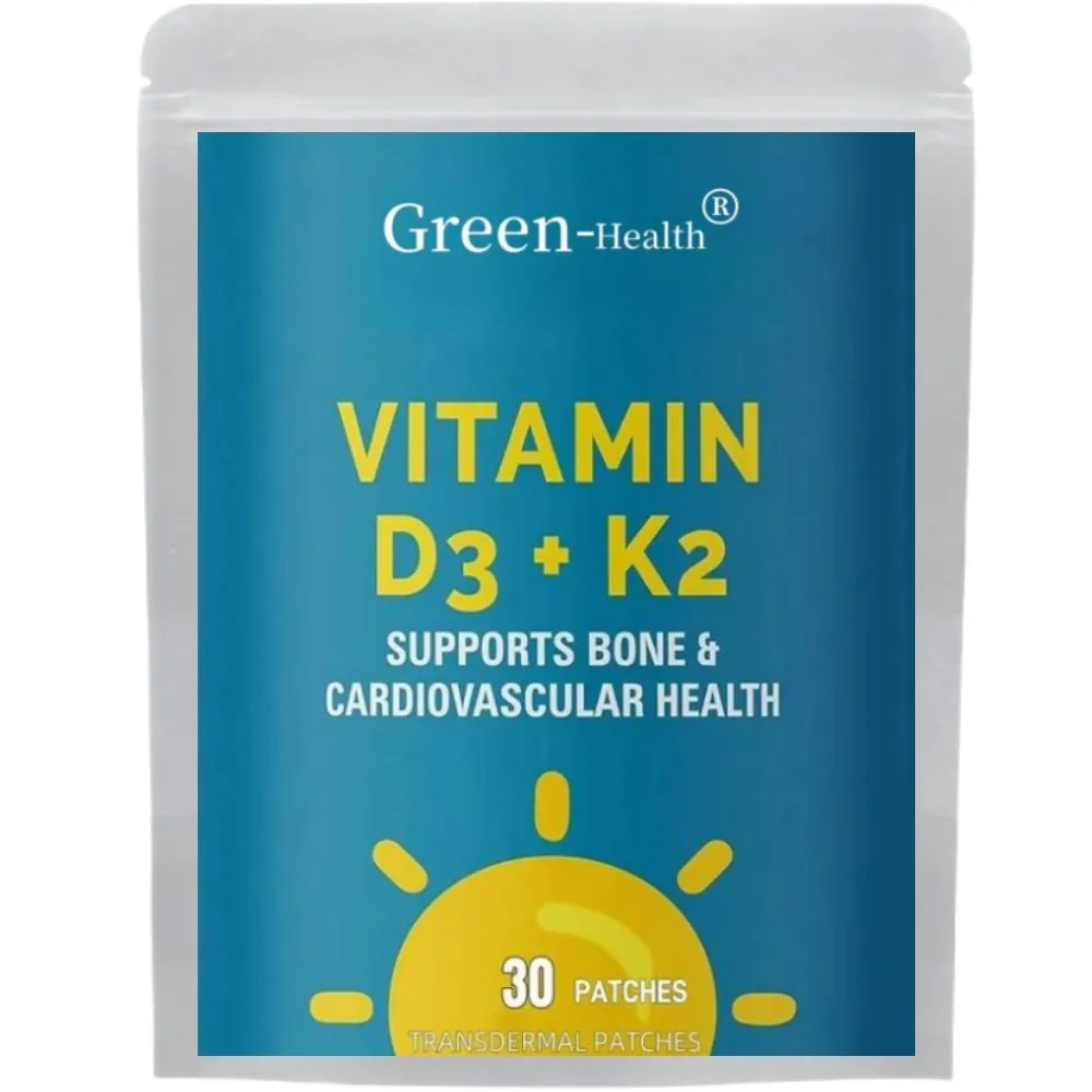 

30 Patches Vitamin K2 (MK7) Transdermal Patches with Vitamin D3 Bone and Heart Health